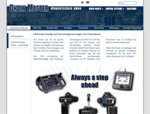 Tablet Screenshot of chainmaster.de